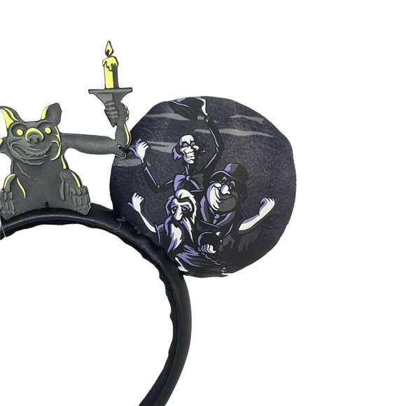 Disney Parks Haunted Mansion 999 Happy Haunts Gargoyle Ears Headband - Picture 5 of 6